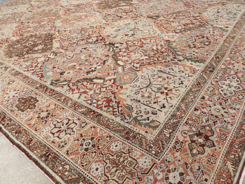 Antique Persian Bakhtiari Oversize Carpet, No.28452 - Gsblank
