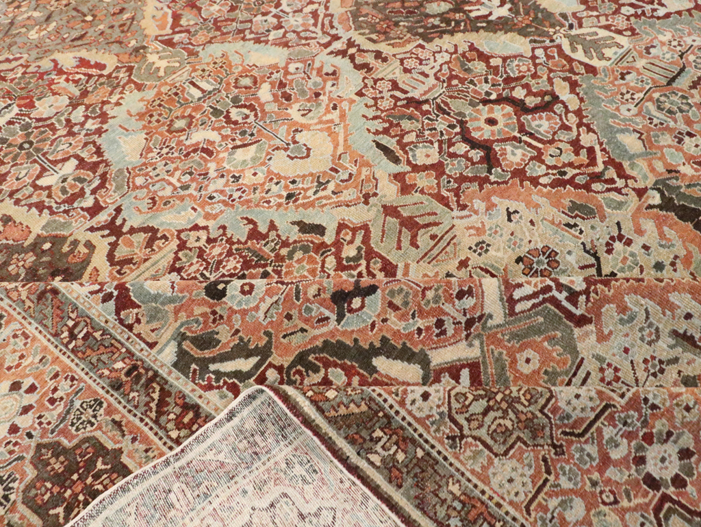 Antique Persian Bakhtiari Oversize Carpet, No.28452 - Gsblank