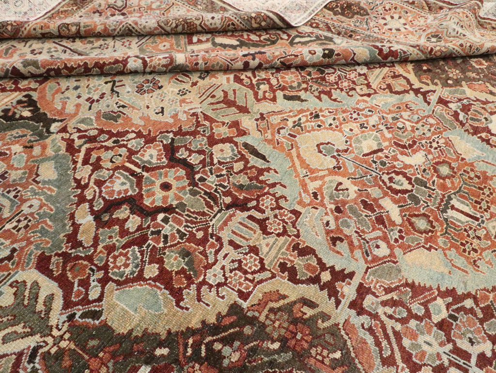 Antique Persian Bakhtiari Oversize Carpet, No.28452 - Gsblank