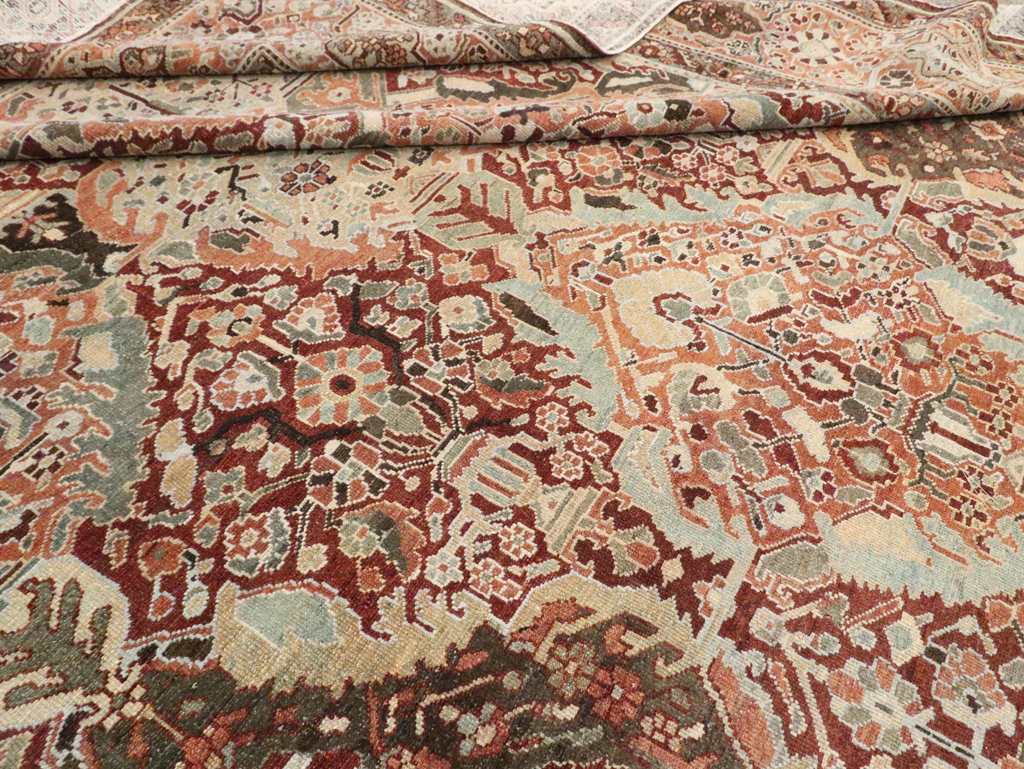 Antique Persian Bakhtiari Oversize Carpet, No.28452 - Gsblank