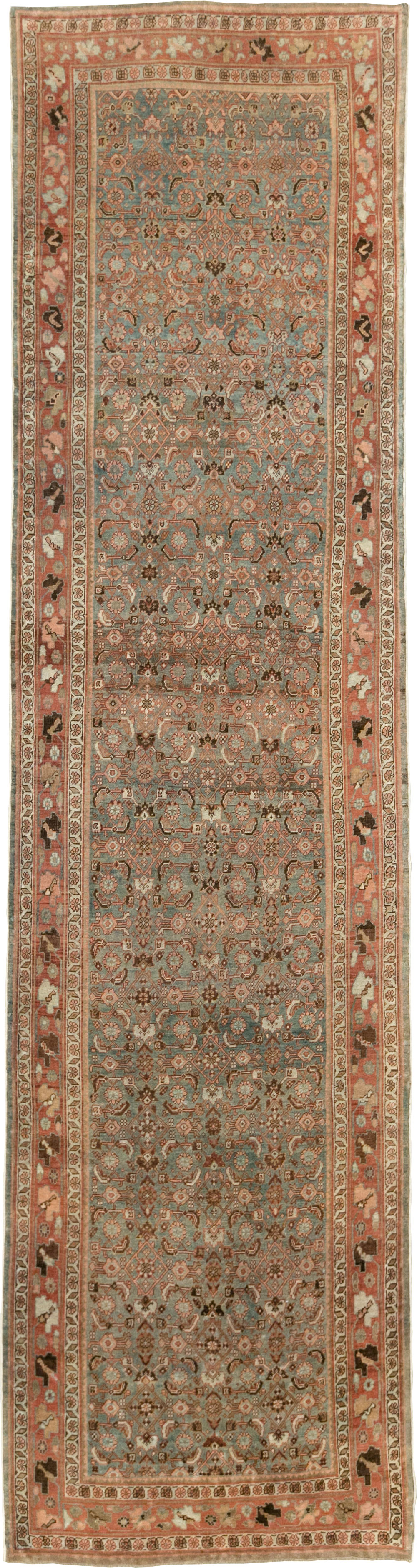 Antique Persian Bidjar Wide Gallery Runner, No.28455 - Gsblank