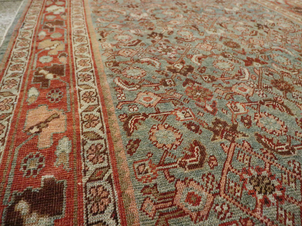 Antique Persian Bidjar Wide Gallery Runner, No.28455 - Gsblank