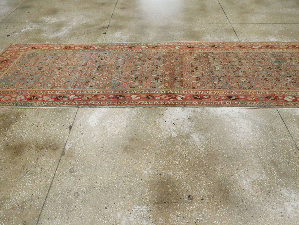 Antique Persian Bidjar Wide Gallery Runner, No.28455 - Gsblank