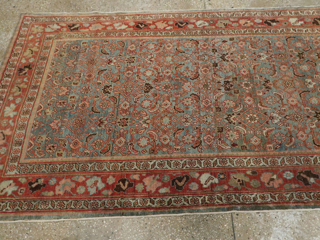 Antique Persian Bidjar Wide Gallery Runner, No.28455 - Gsblank