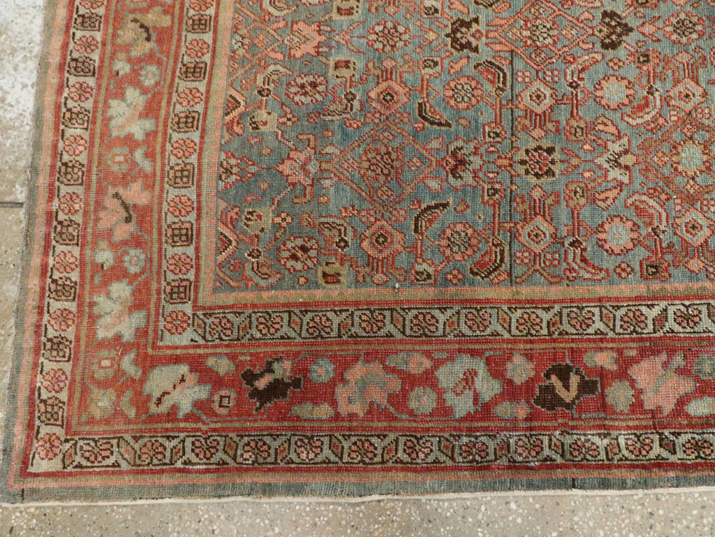 Antique Persian Bidjar Wide Gallery Runner, No.28455 - Gsblank