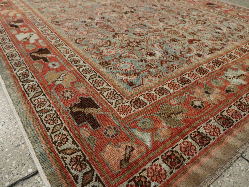 Antique Persian Bidjar Wide Gallery Runner, No.28455 - Gsblank