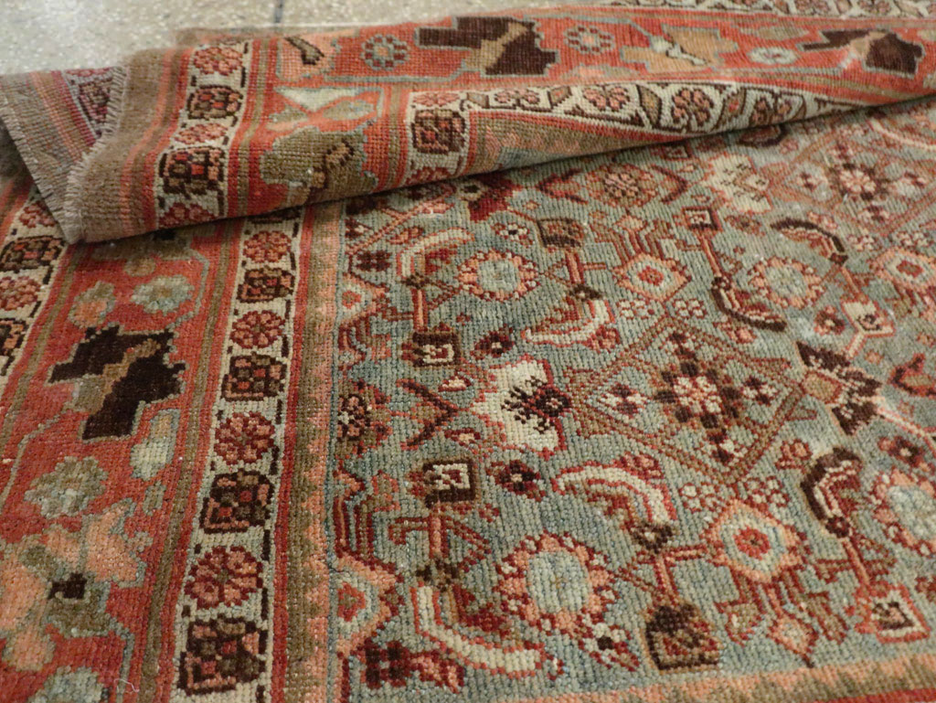 Antique Persian Bidjar Wide Gallery Runner, No.28455 - Gsblank