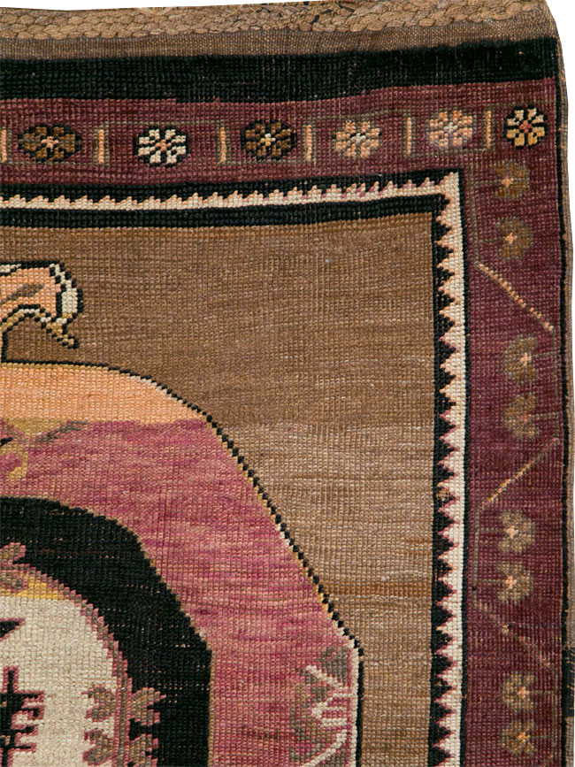 Vintage Turkish Anatolian Long Gallery Carpet, No.28458 - Gsblank