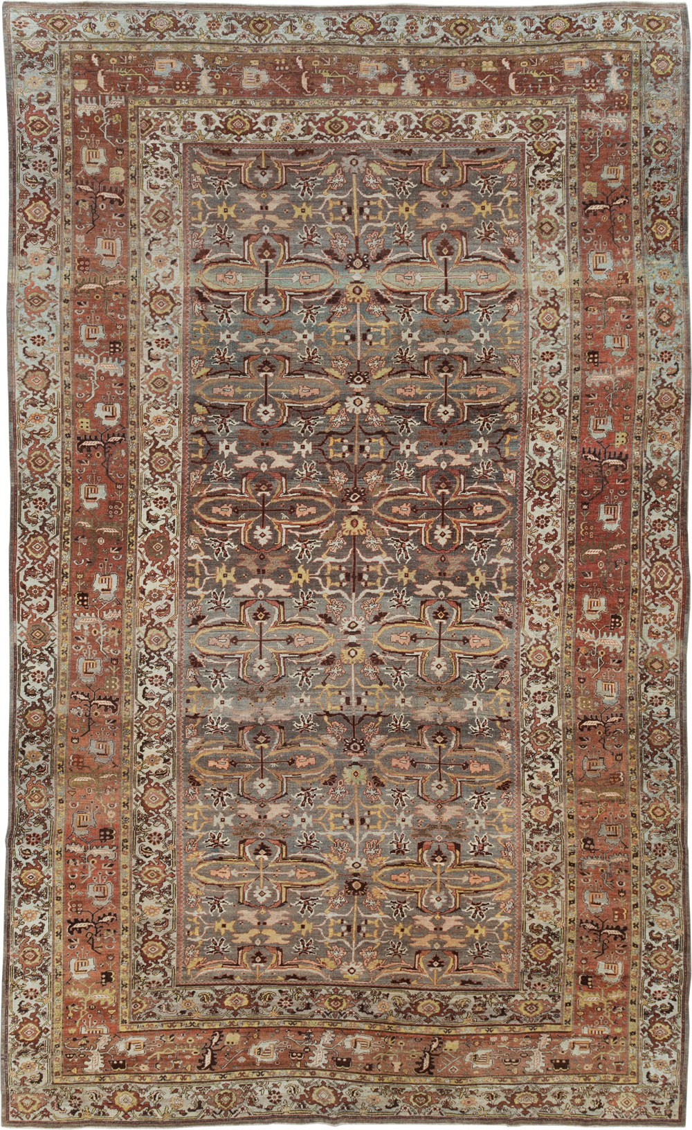 Antique Persian Bidjar Large Room Size Carpet, No.28462 - Gsblank