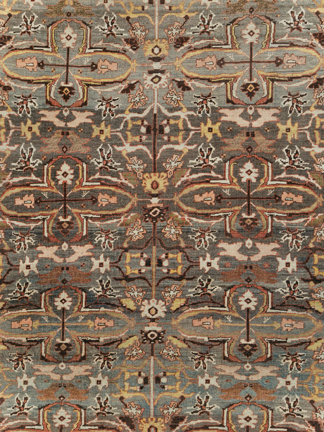 Antique Persian Bidjar Large Room Size Carpet, No.28462 - Gsblank