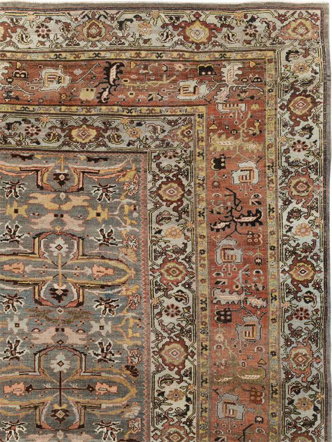 Antique Persian Bidjar Large Room Size Carpet, No.28462 - Gsblank