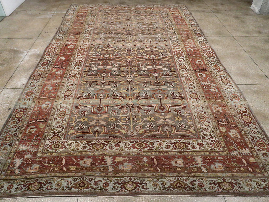 Antique Persian Bidjar Large Room Size Carpet, No.28462 - Gsblank