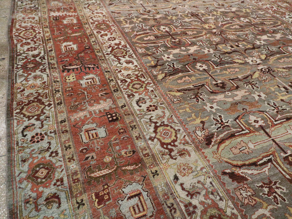 Antique Persian Bidjar Large Room Size Carpet, No.28462 - Gsblank
