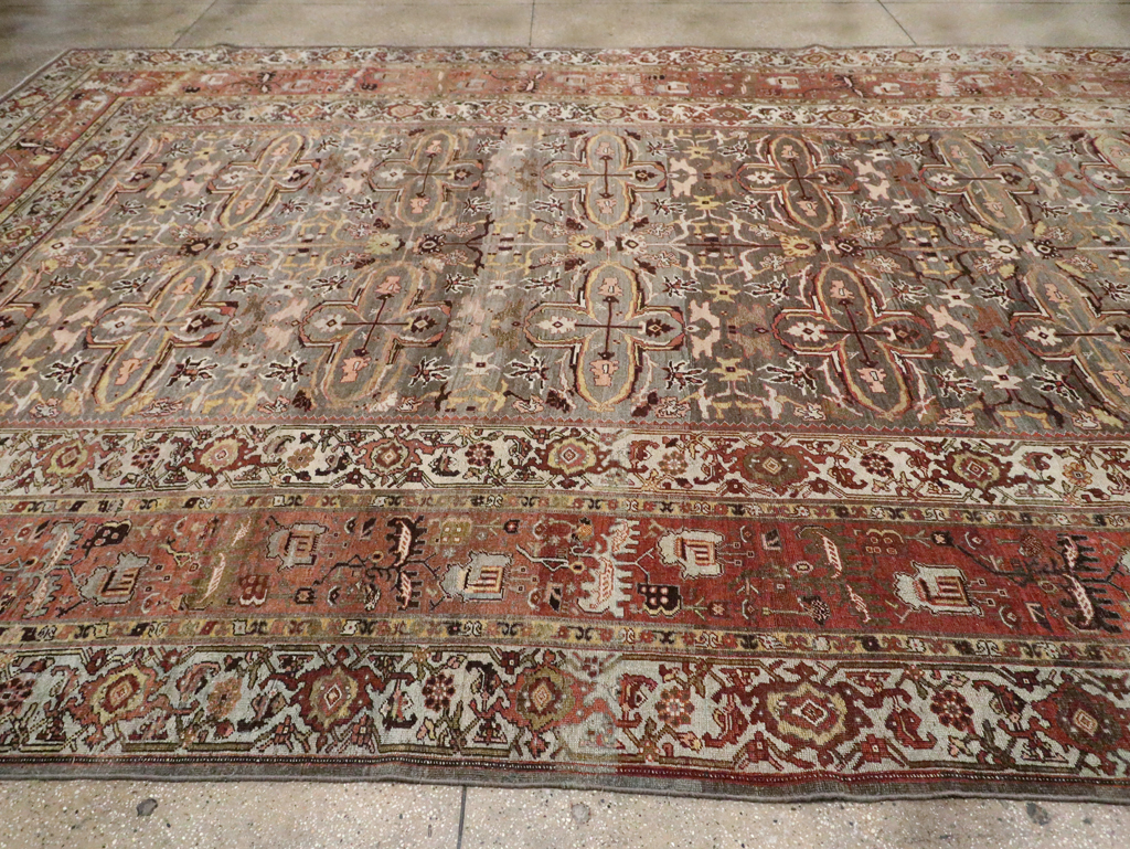 Antique Persian Bidjar Large Room Size Carpet, No.28462 - Gsblank