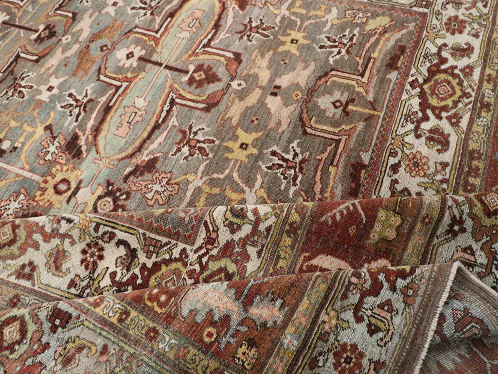 Antique Persian Bidjar Large Room Size Carpet, No.28462 - Gsblank