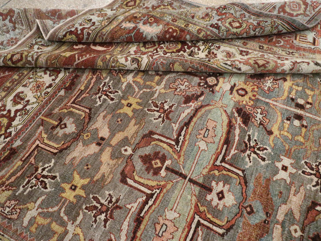 Antique Persian Bidjar Large Room Size Carpet, No.28462 - Gsblank