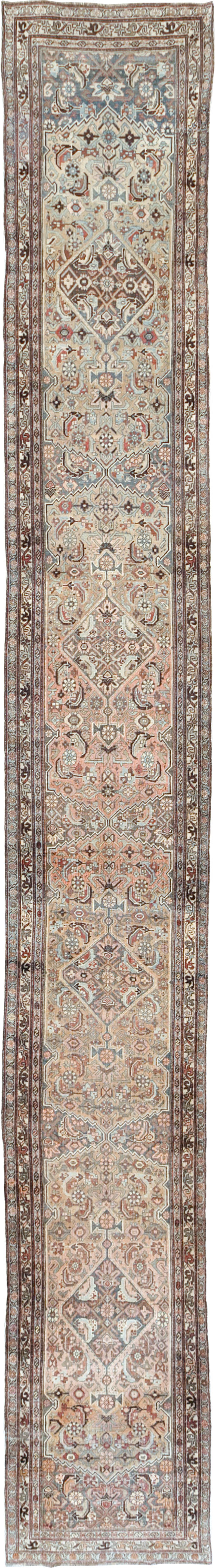 Antique Persian Bidjar Long Runner, No.28463 - Gsblank
