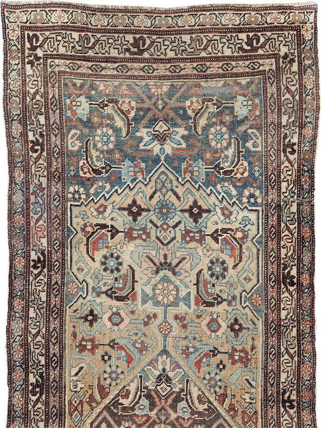 Antique Persian Bidjar Long Runner, No.28463 - Gsblank