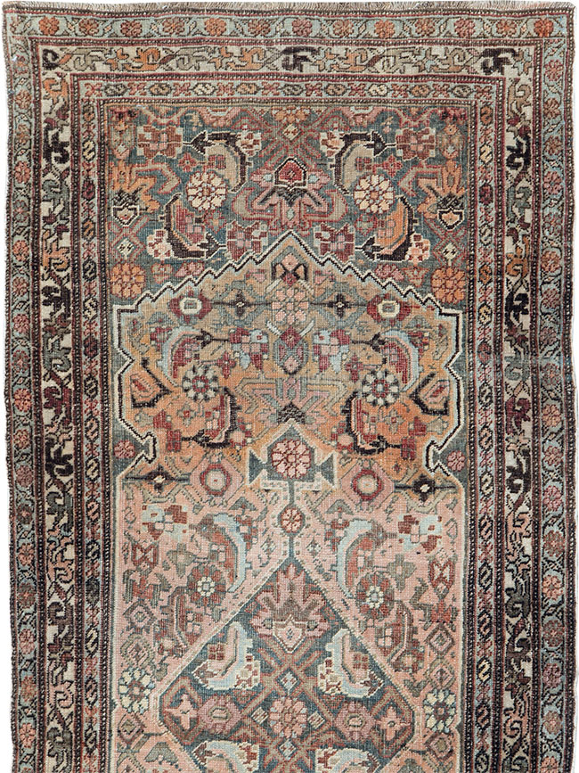 Antique Persian Bidjar Long Runner, No.28463 - Gsblank