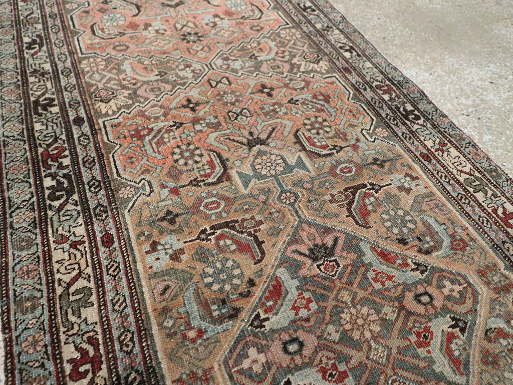 Antique Persian Bidjar Long Runner, No.28463 - Gsblank