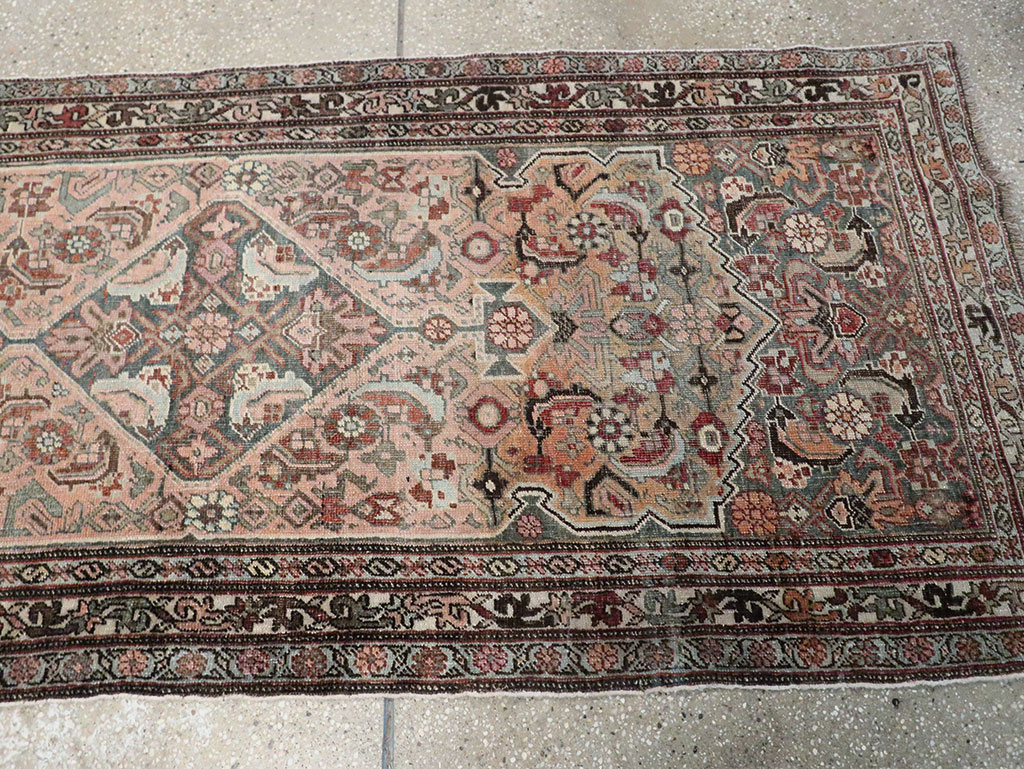 Antique Persian Bidjar Long Runner, No.28463 - Gsblank
