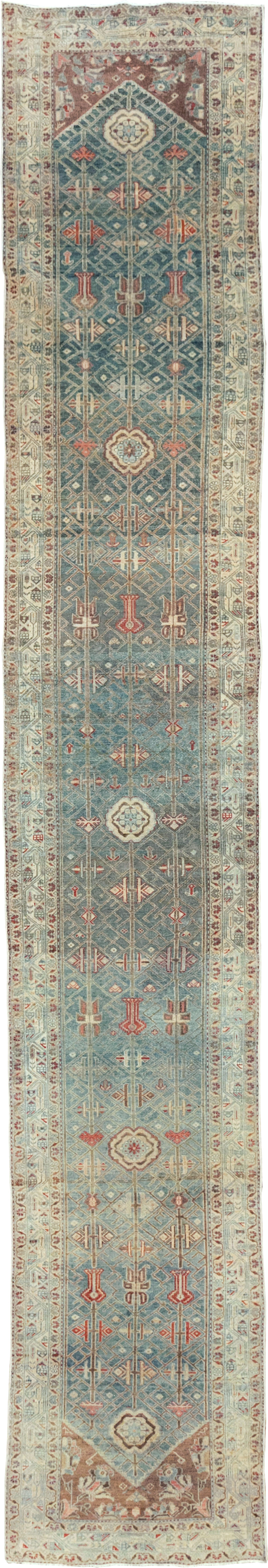 Vintage Persian Malayer Long Runner, No.28468 - Gsblank