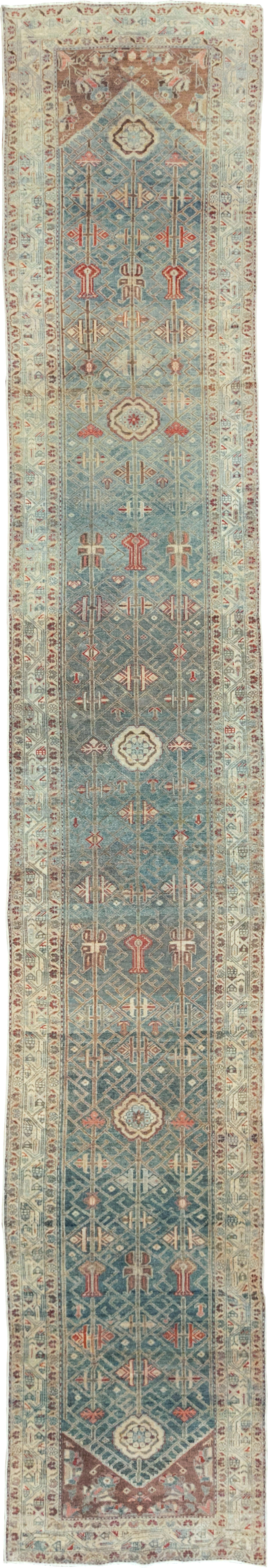 Vintage Persian Malayer Long Runner, No.28468 - Gsblank