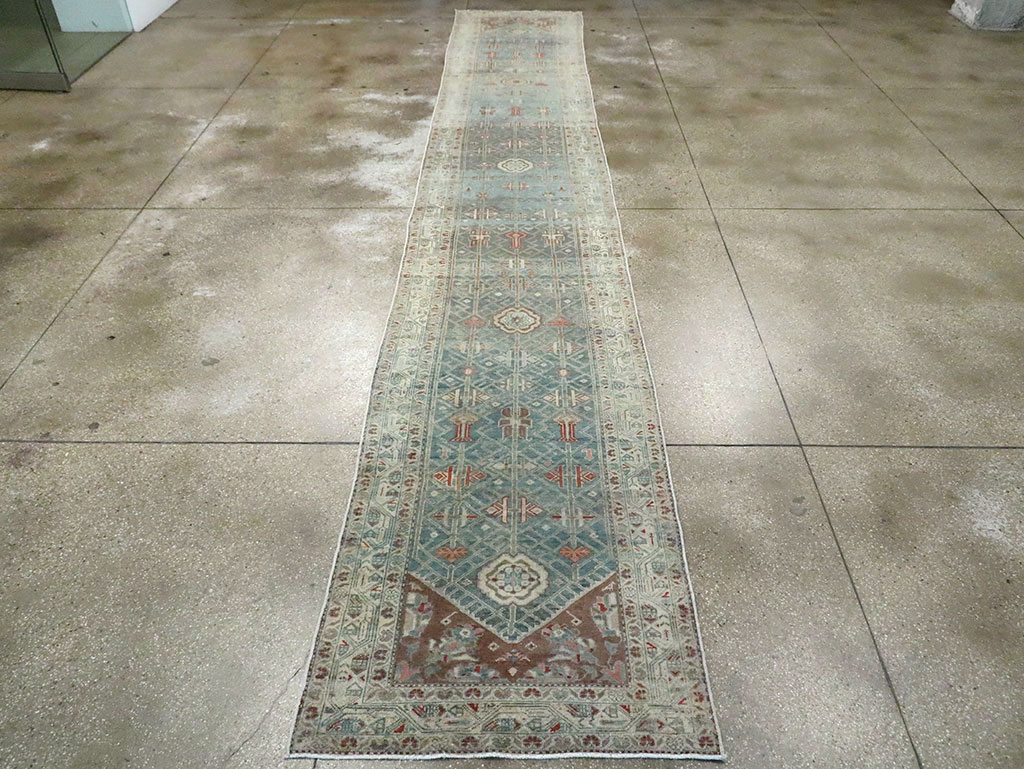 Vintage Persian Malayer Long Runner, No.28468 - Gsblank