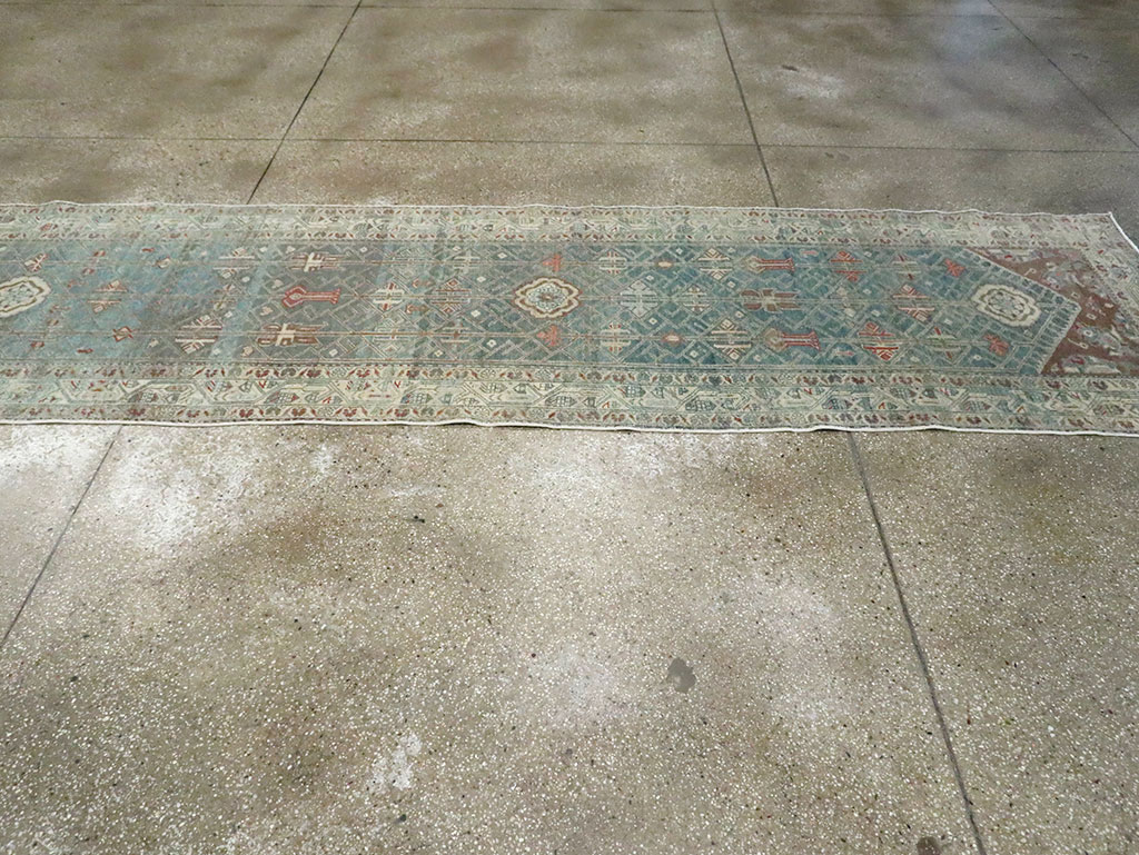 Vintage Persian Malayer Long Runner, No.28468 - Gsblank