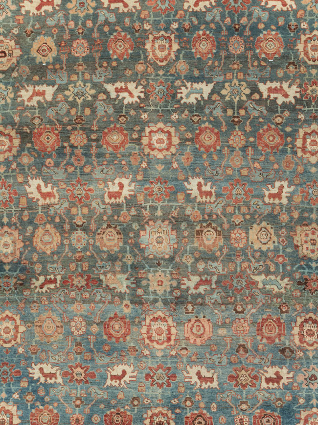 Antique Persian Bidjar Square Room Size Carpet, No.28469 - Gsblank