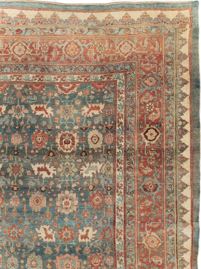 Antique Persian Bidjar Square Room Size Carpet, No.28469 - Gsblank