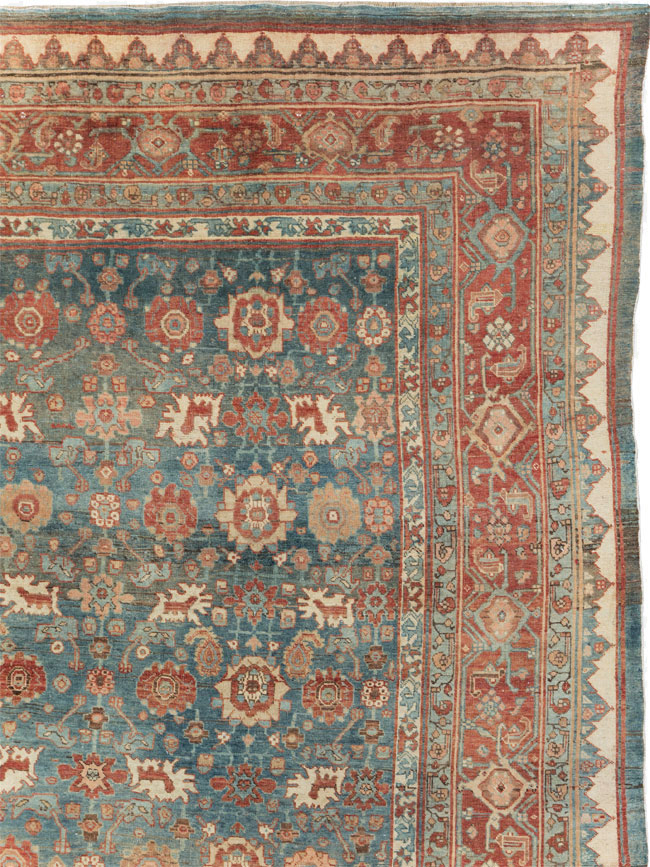 Antique Persian Bidjar Square Room Size Carpet, No.28469 - Gsblank