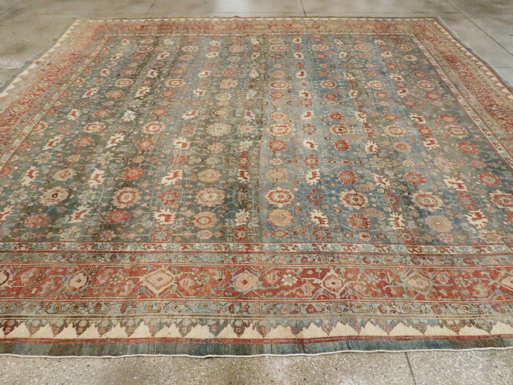 Antique Persian Bidjar Square Room Size Carpet, No.28469 - Gsblank
