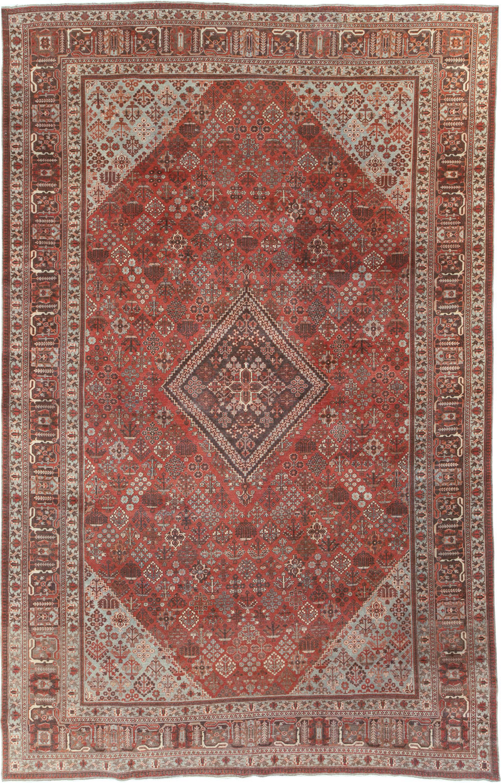 Antique Persian Joshegan Large Room Size Carpet, No.28476 - Gsblank