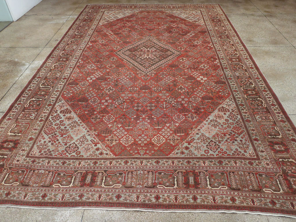 Antique Persian Joshegan Large Room Size Carpet, No.28476 - Gsblank