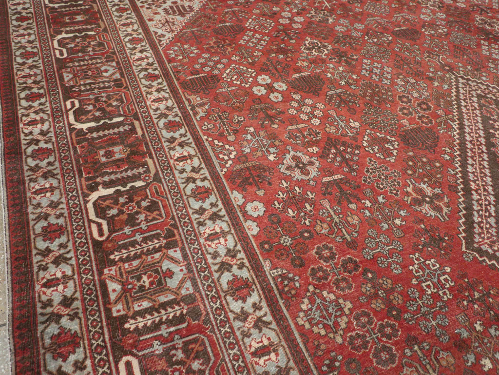 Antique Persian Joshegan Large Room Size Carpet, No.28476 - Gsblank