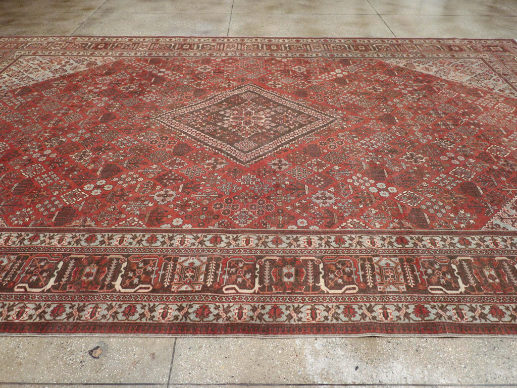 Antique Persian Joshegan Large Room Size Carpet, No.28476 - Gsblank