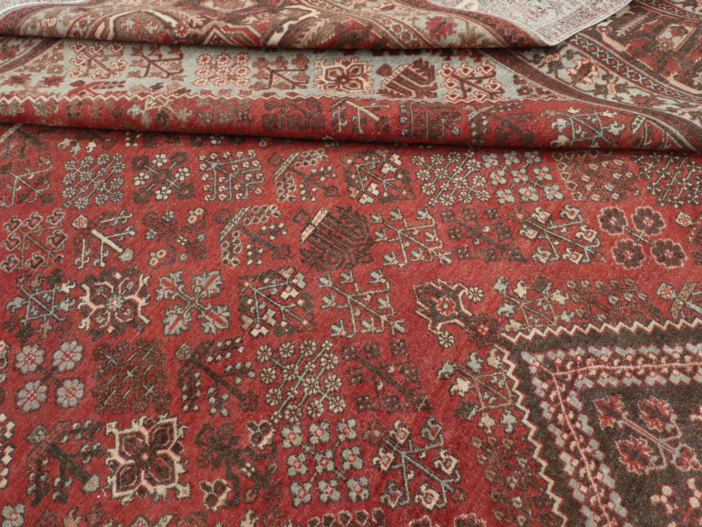 Antique Persian Joshegan Large Room Size Carpet, No.28476 - Gsblank