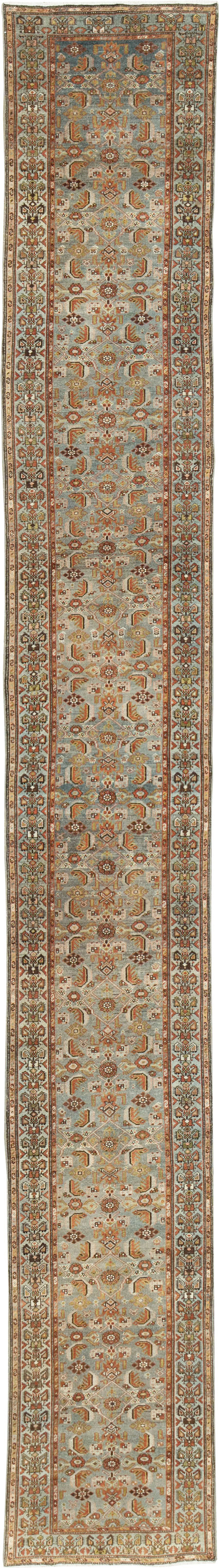 Antique Persian Malayer Long Runner, No.28479 - Gsblank
