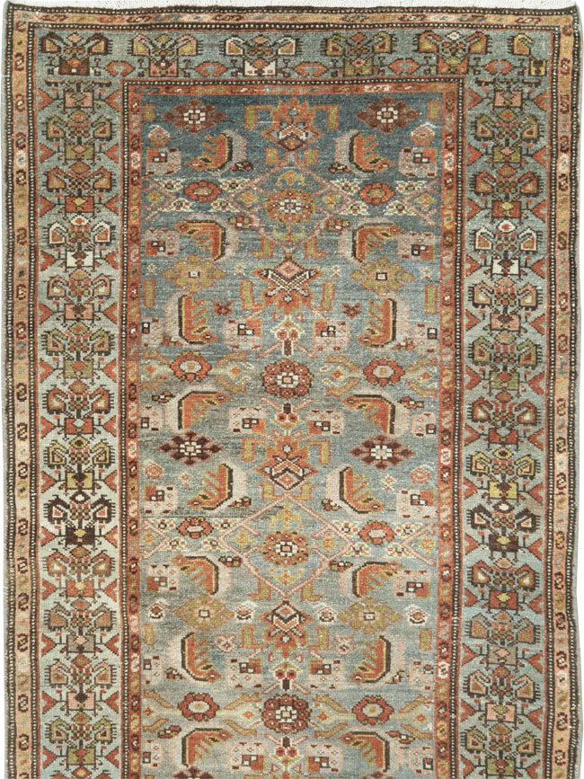 Antique Persian Malayer Long Runner, No.28479 - Gsblank