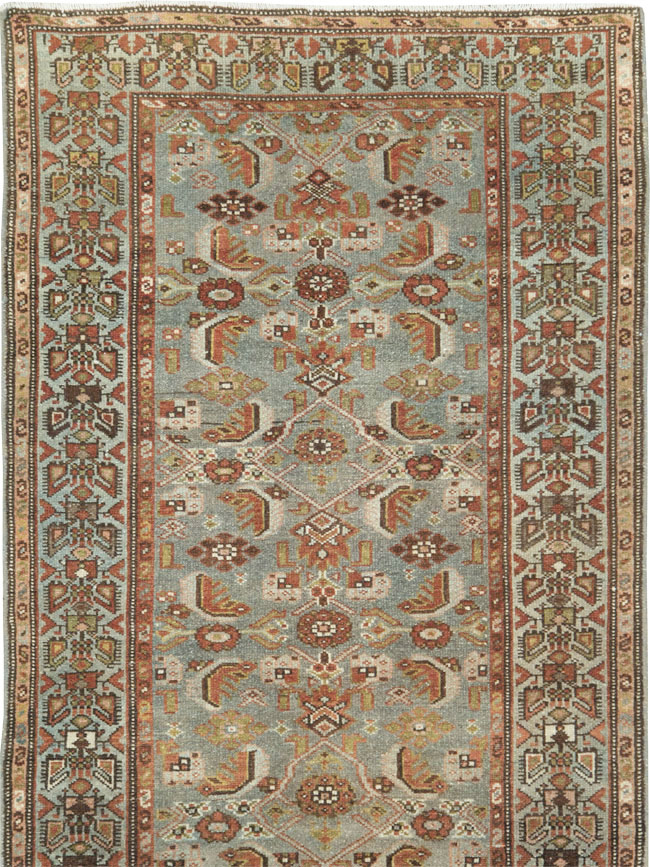 Antique Persian Malayer Long Runner, No.28479 - Gsblank
