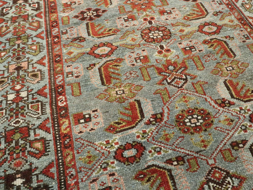 Antique Persian Malayer Long Runner, No.28479 - Gsblank