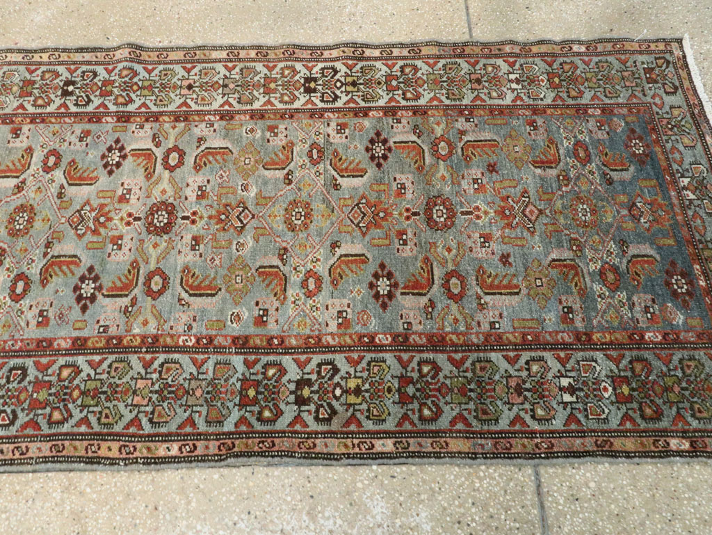 Antique Persian Malayer Long Runner, No.28479 - Gsblank