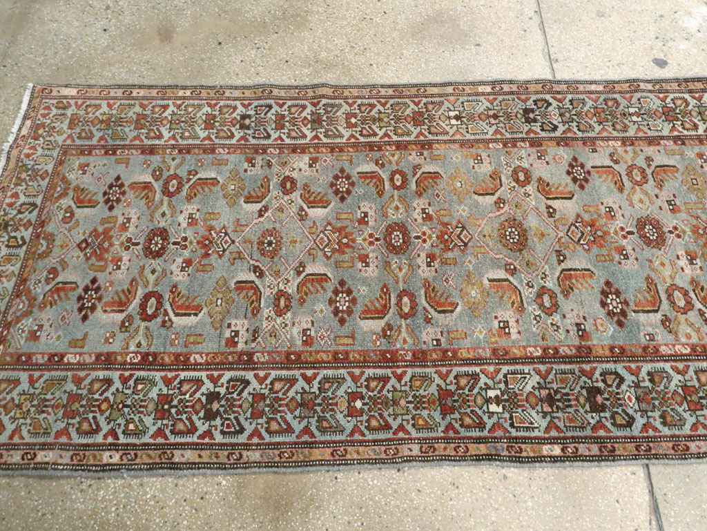 Antique Persian Malayer Long Runner, No.28479 - Gsblank