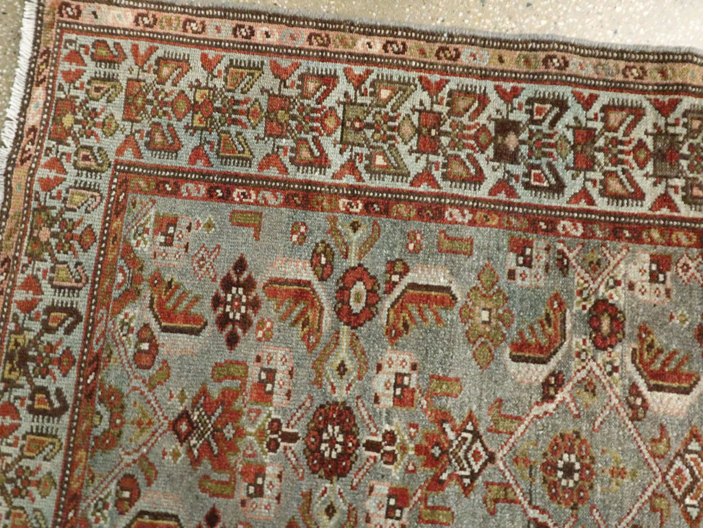 Antique Persian Malayer Long Runner, No.28479 - Gsblank