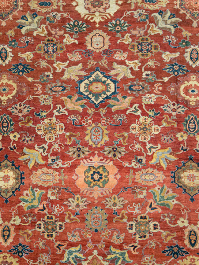 Antique Persian Mahal Oversize Carpet, No.28481 - Gsblank