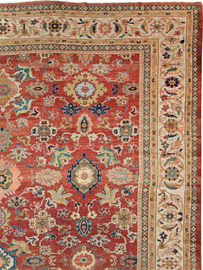 Antique Persian Mahal Oversize Carpet, No.28481 - Gsblank