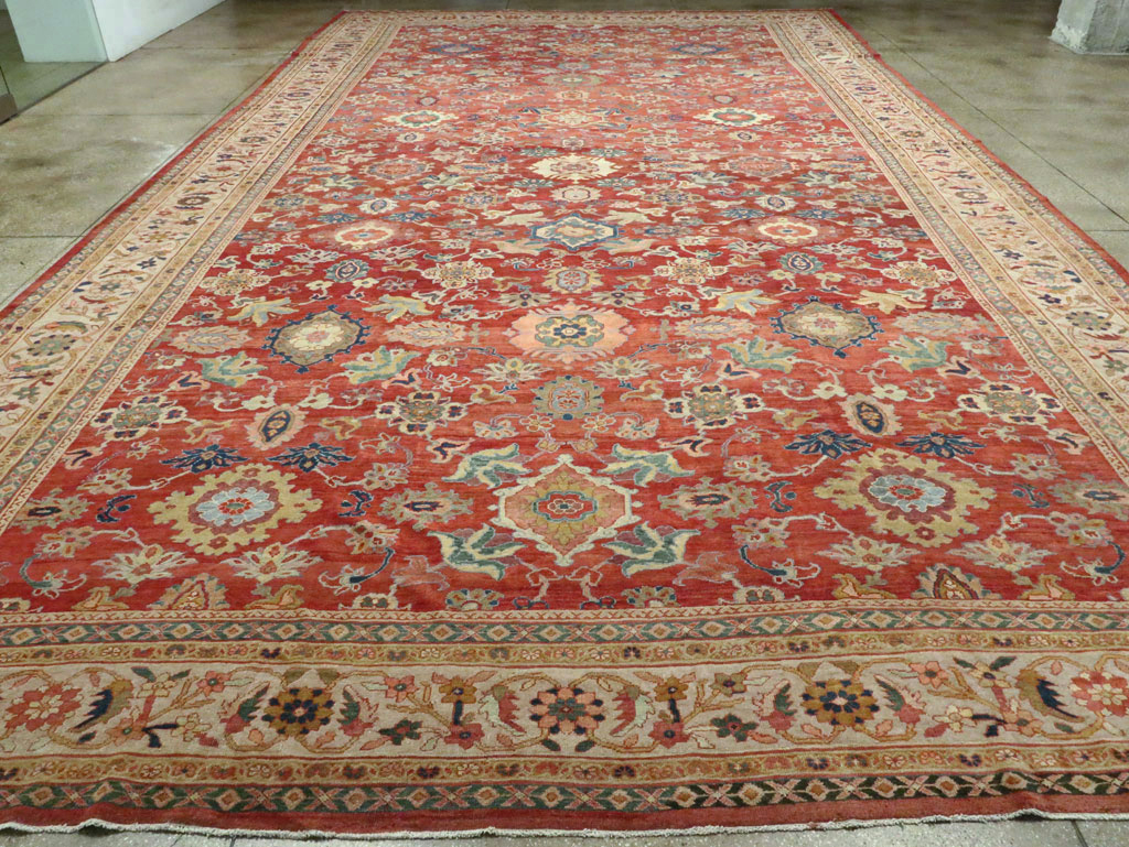 Antique Persian Mahal Oversize Carpet, No.28481 - Gsblank