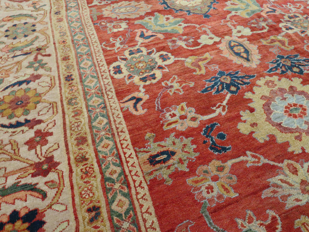 Antique Persian Mahal Oversize Carpet, No.28481 - Gsblank