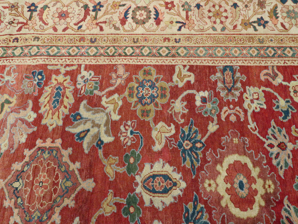 Antique Persian Mahal Oversize Carpet, No.28481 - Gsblank